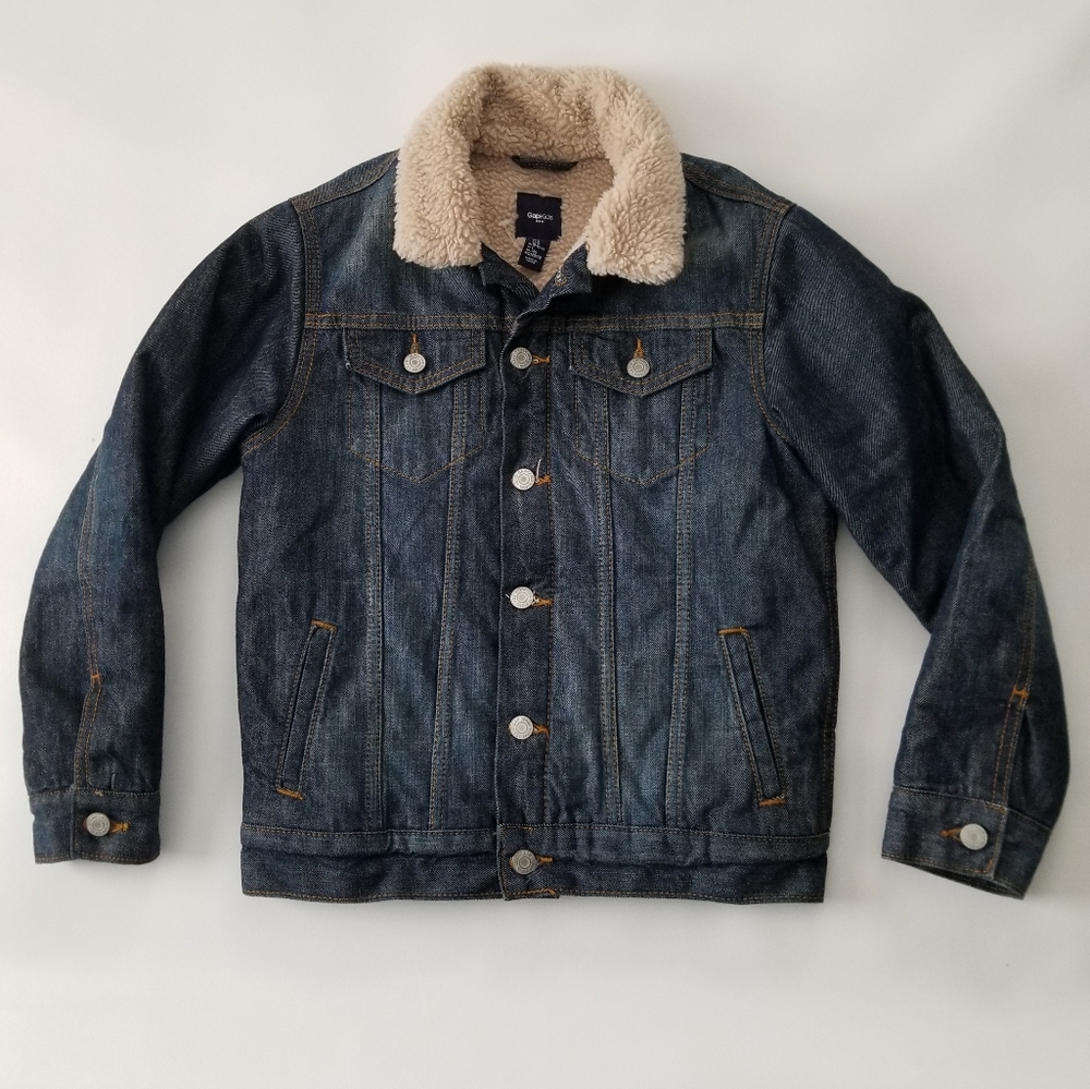 Gap kids Sherpa Lined Denim Jacket